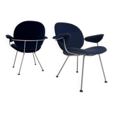 Dark bleu Kembo armchair by W.H. Gispen for Kembo, after 2000