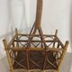 Basket, bottle holder, bamboo and rattan, 1970s