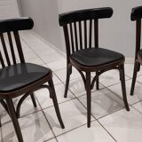 Set of 6 bistro chairs from the 1970s