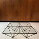 Table basse verre et acier type Alanda 1990