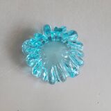 Lot de 2 cendriers assortis en verre turquoise