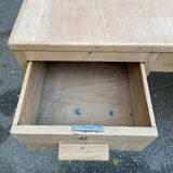 Bureau administratif extensible rénové en chêne du XIXème 130cm