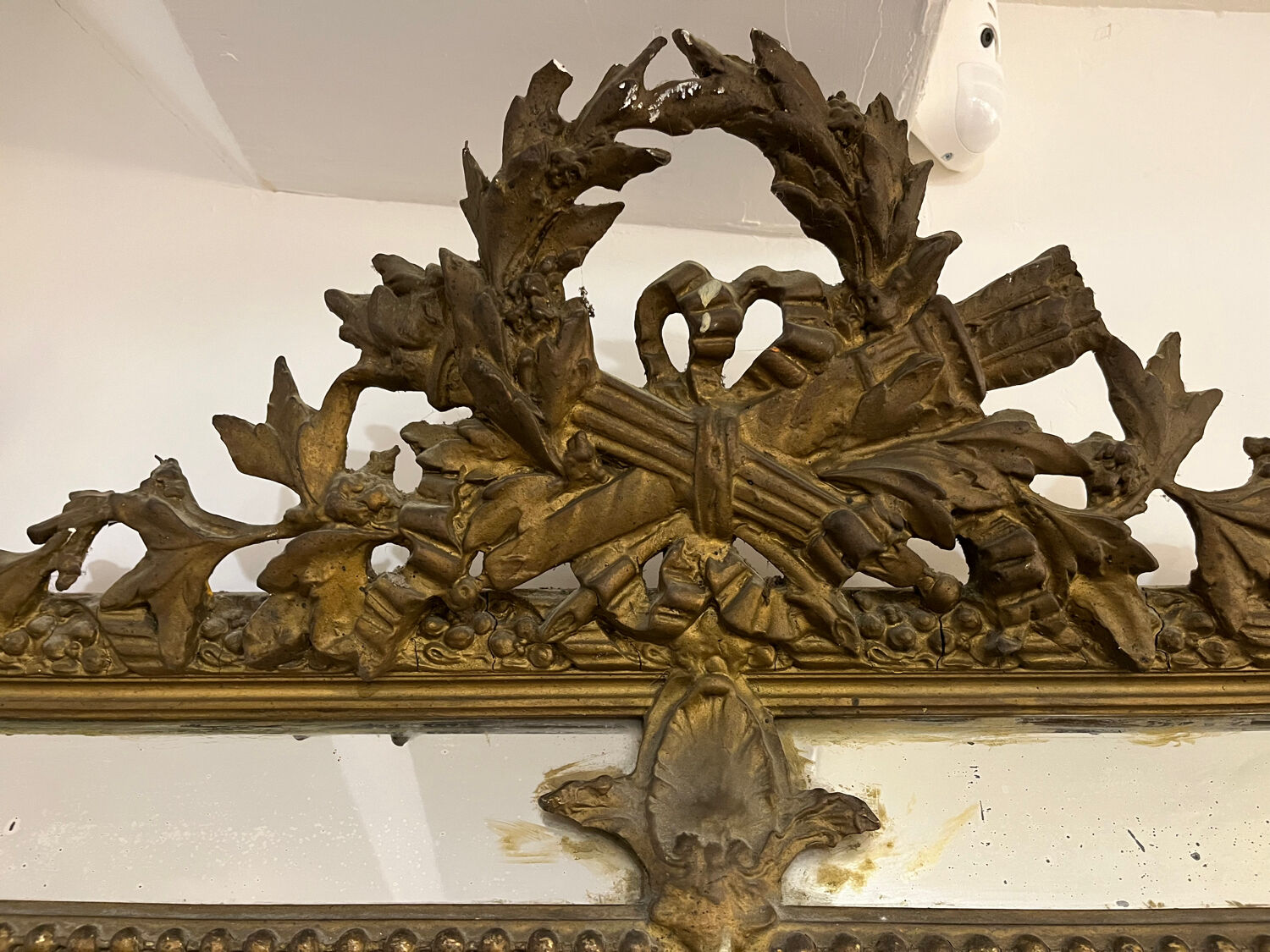Large beaded mirror 19th