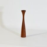 Scandinavian candle holder diabolo teak 1960