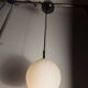 1970 white opaline tulip cone pendant lights (6 available)