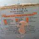 Globe terrestre marque Taride scan globe en carton et pied en métal 1960