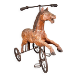 Tricycle en bois français du XIXe siècle