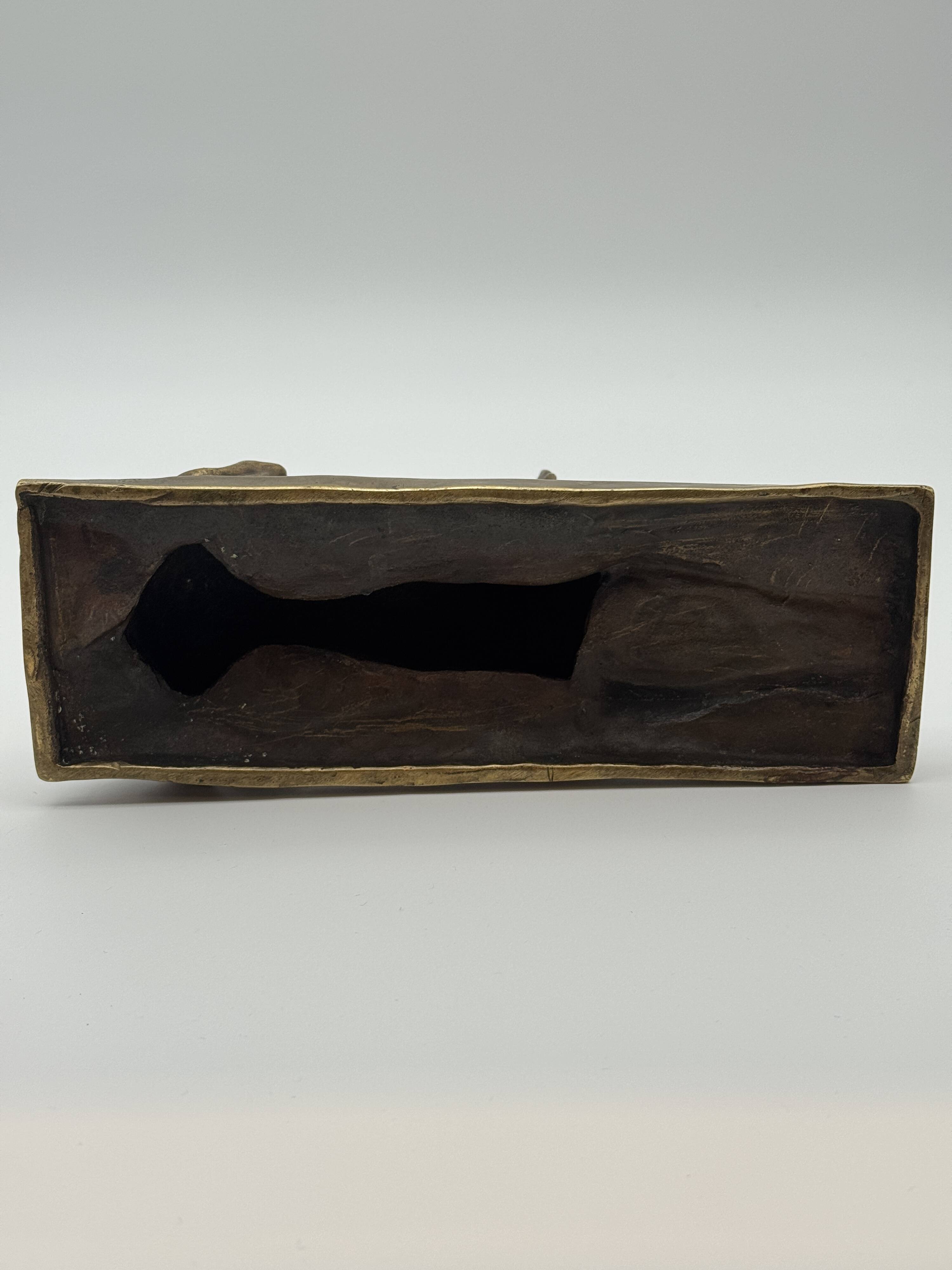 Bronze sculpture "German Shepherd" by Charles Virion (1865-1946)