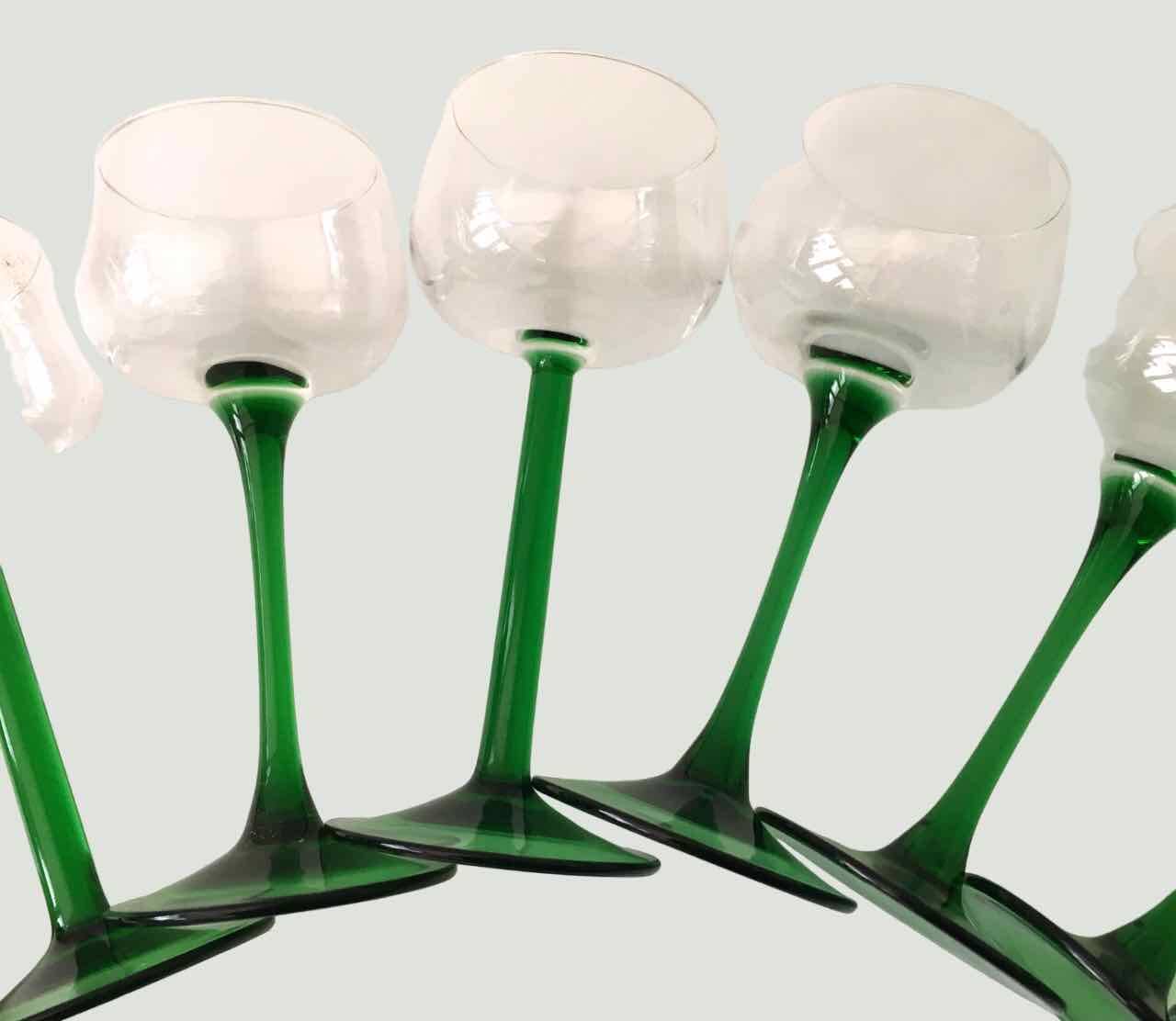 Set de 8 verres à vin d’Alsace