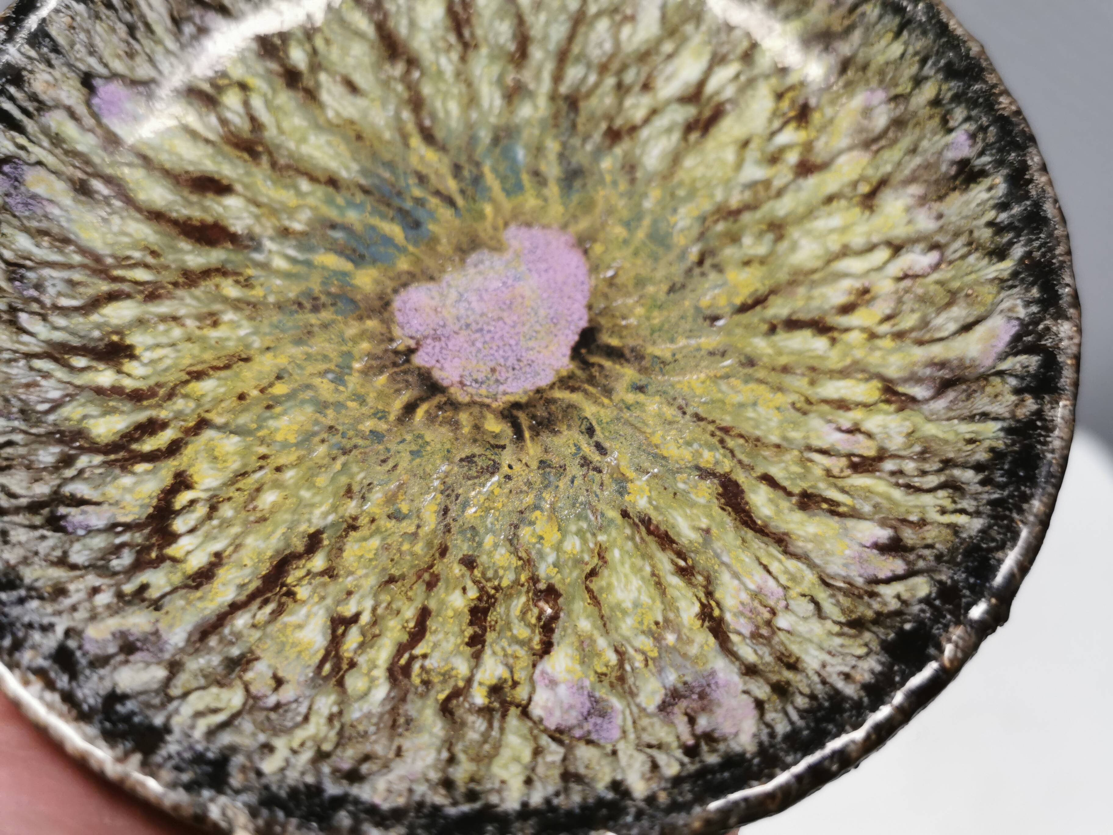 Small ceramic ashtray from Danish Bangholm 1970s