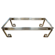 Table basse Belgo Chrome de style Hollywood Regency