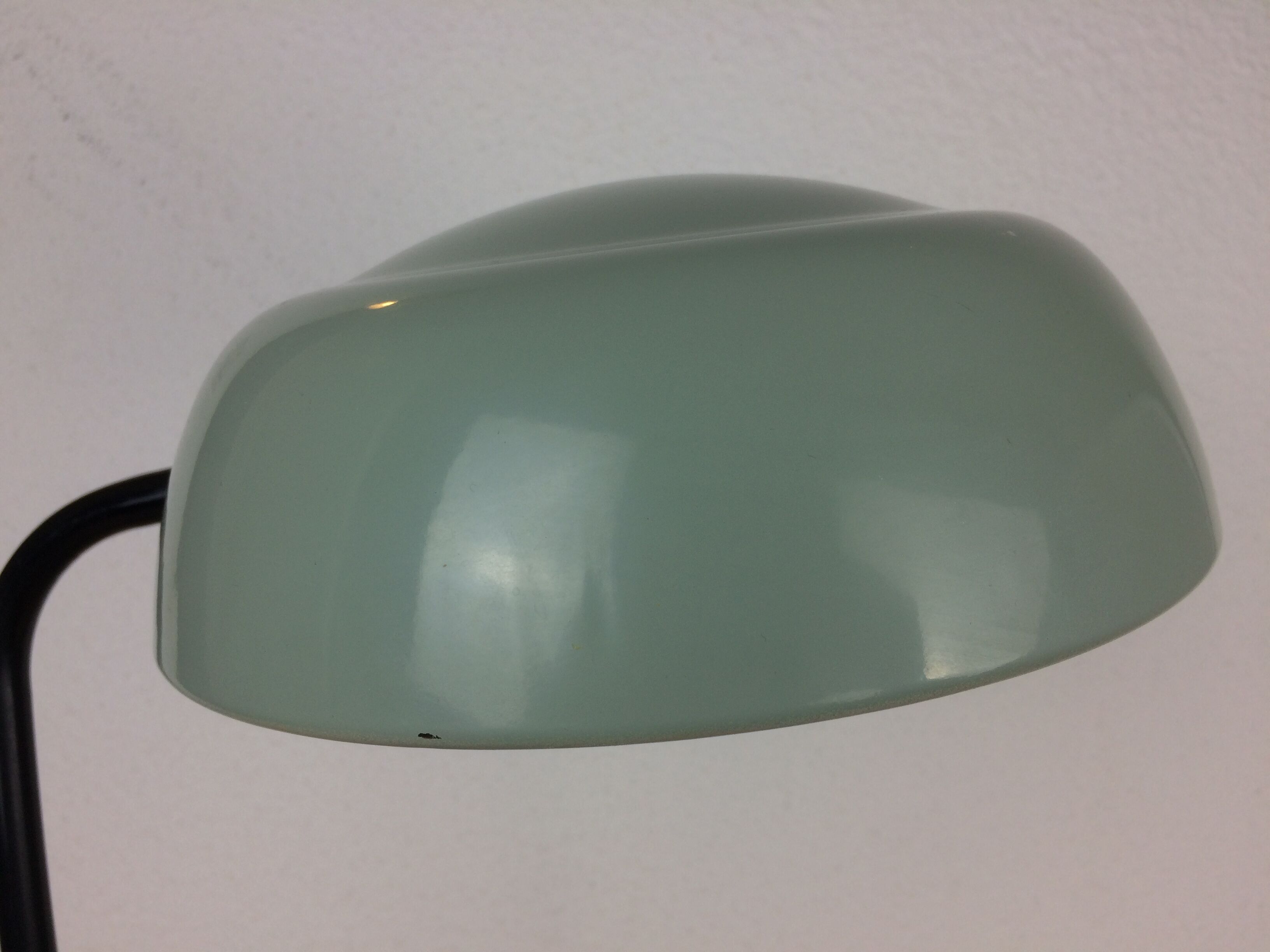 50s industrial style desk lamp, metal