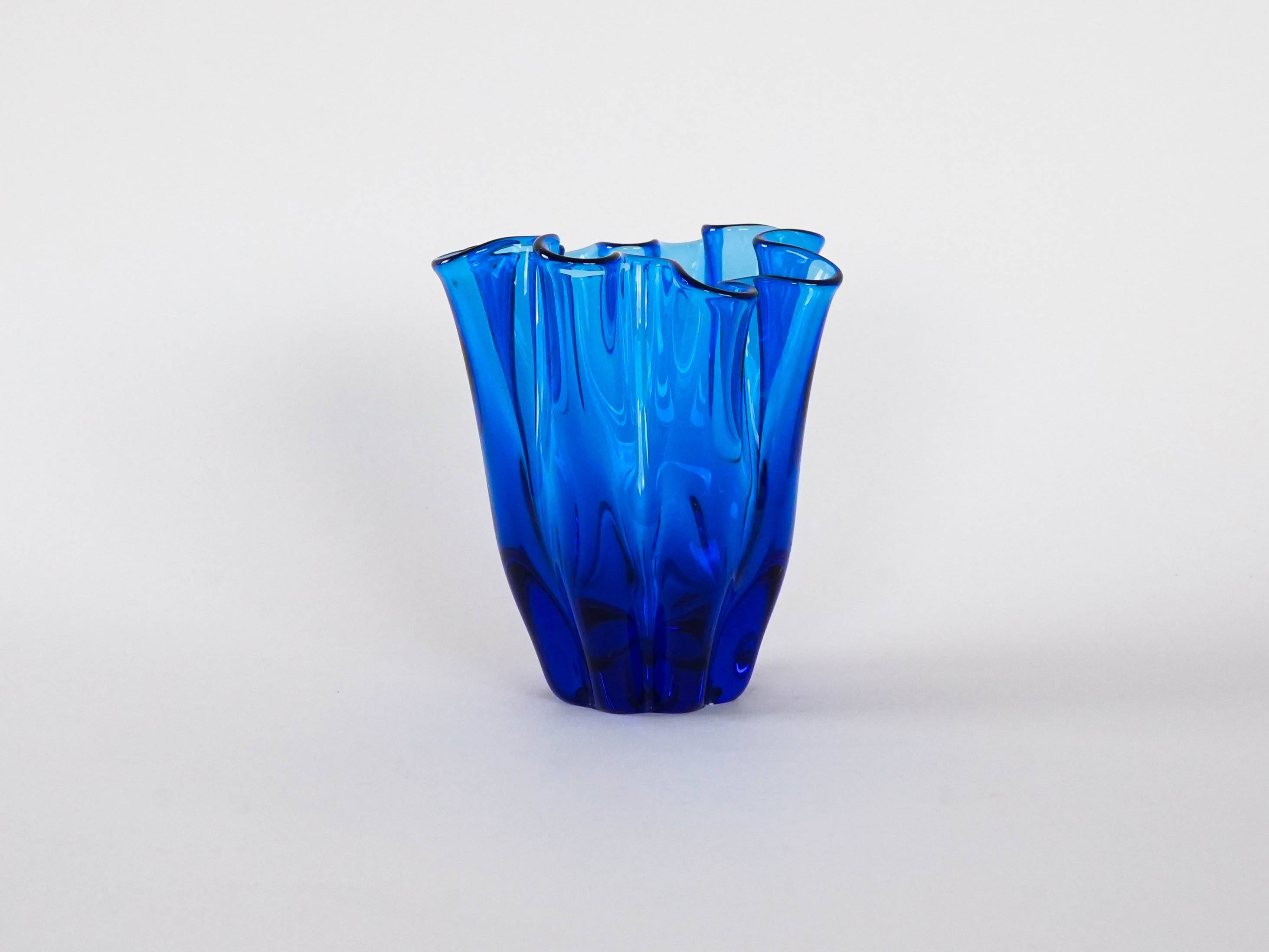 Cobalt vase, Danish design, 1970s, made in Denmark
