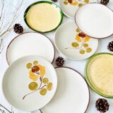 Set of 8 mismatched vintage dessert plates