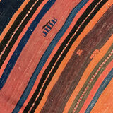 Vintage persian kilim rug- handmade oriental flat-weave rug- 125x363cm