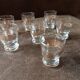 Set of 7 digestive glasses. Crystal