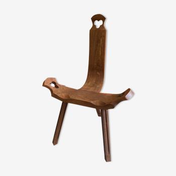 Vintage oak alpine chair