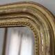Golden Louis Philippe Mirror with Gold Leaf 55x76cm