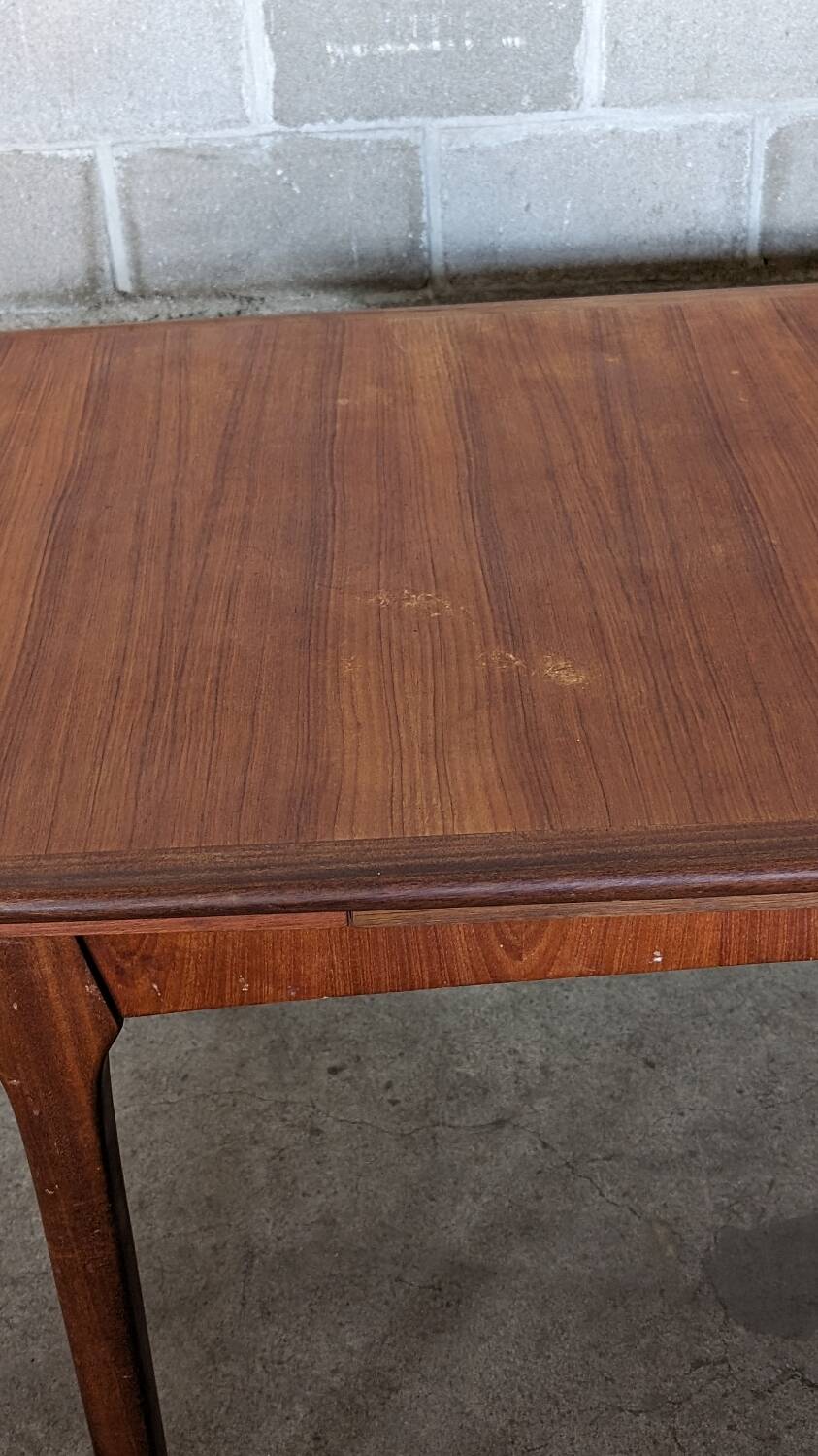 Table scandinave vintage avec rallonges