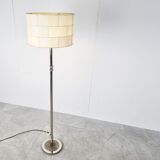 Chrome brutalist floor lamp, 1970s