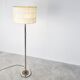 Chrome brutalist floor lamp, 1970s
