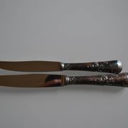 24 TABLE & DESSERT KNIVES SILVER METAL GOLDFORFER FRIONNET FRANCOIS LOUIS XV