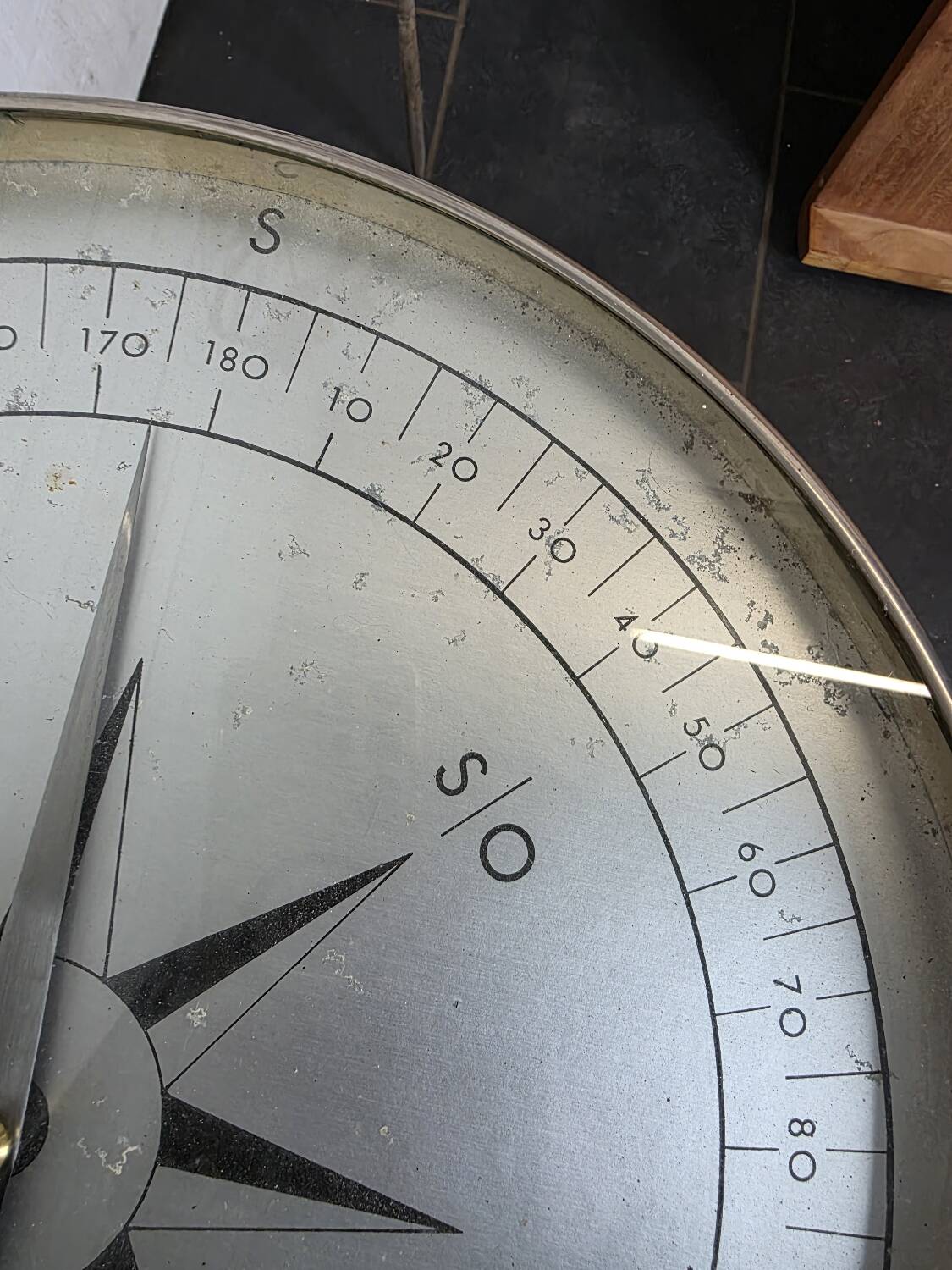 compass coffee table, 1960