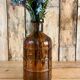 Yellow glass vase 70s