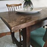 Old solid wood farm table