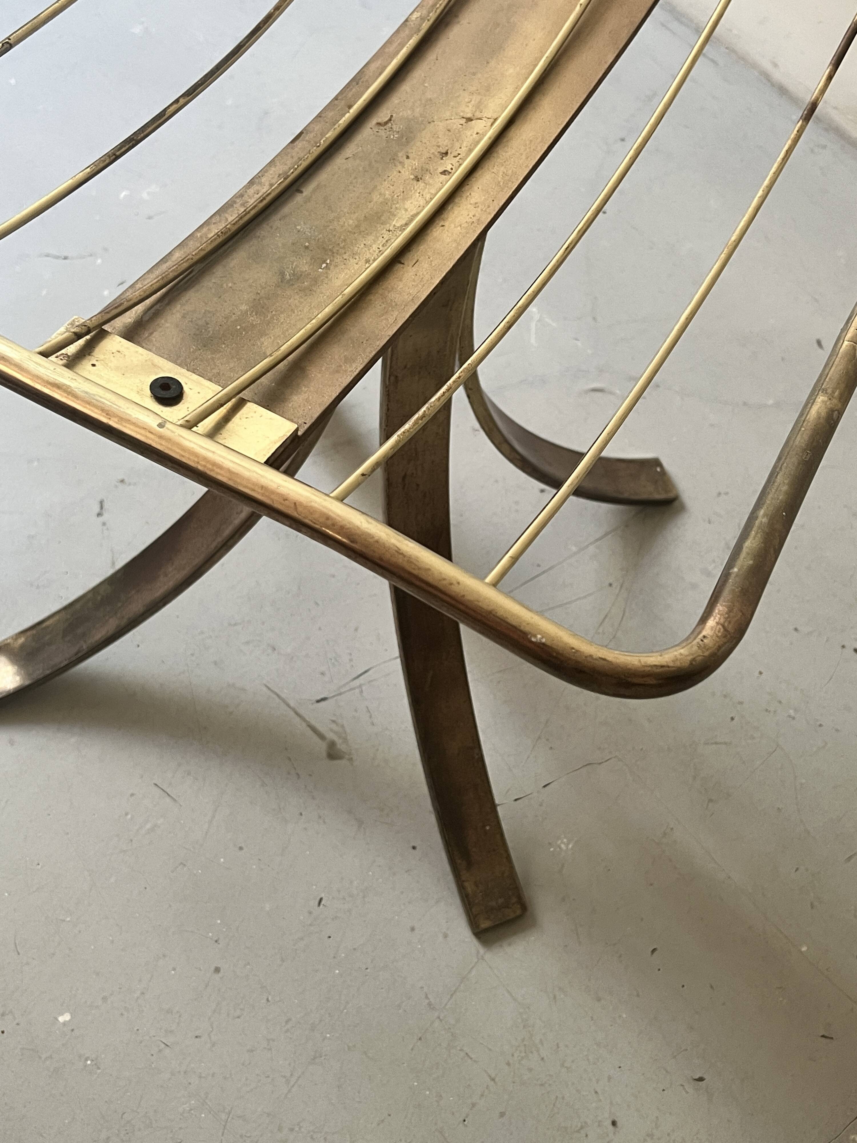 Tulip metal swivel chair, 1970s design