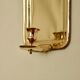 Single mid-century Swedish brass sconce