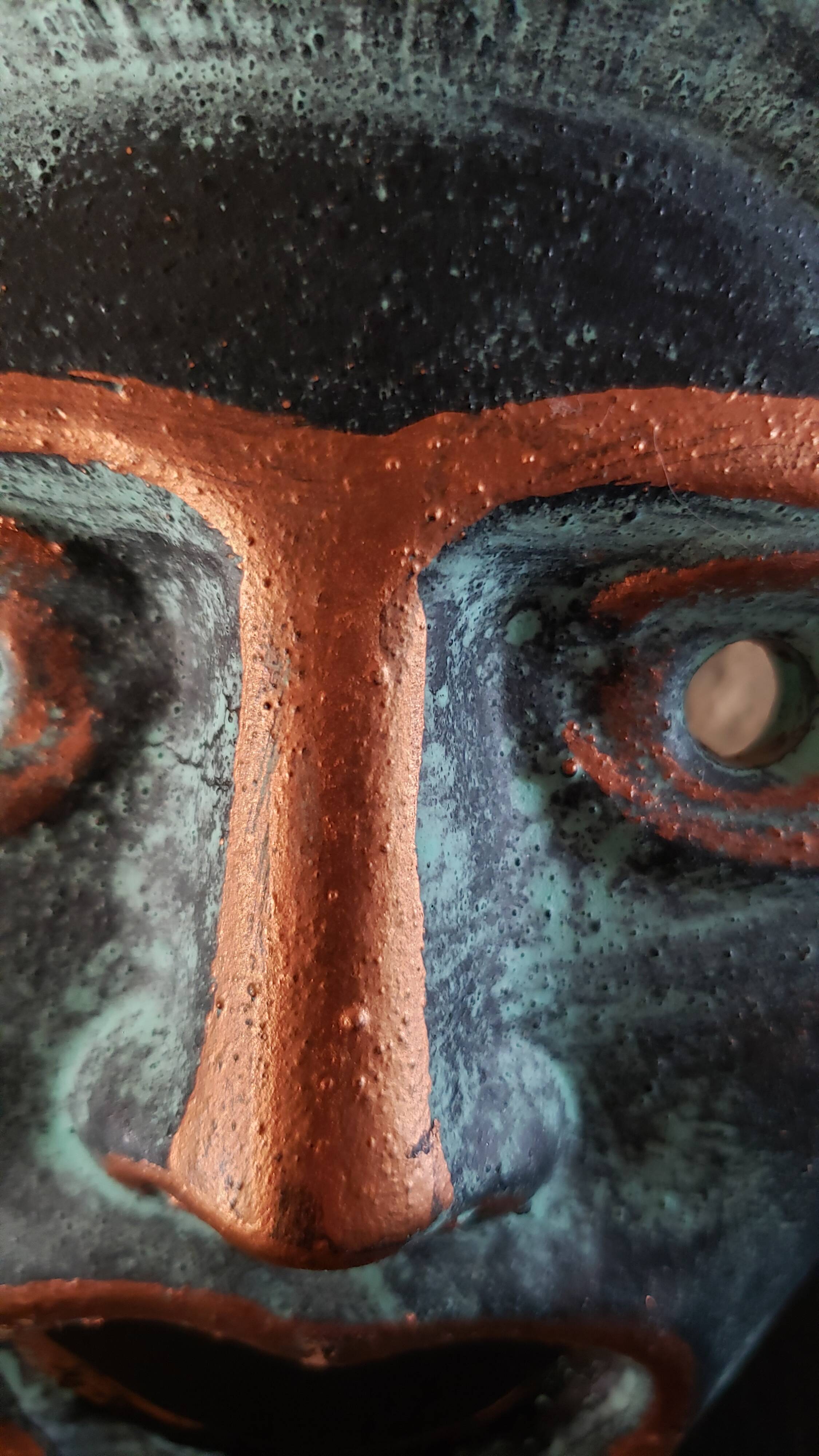 Vintage Greek tragedy wall mask