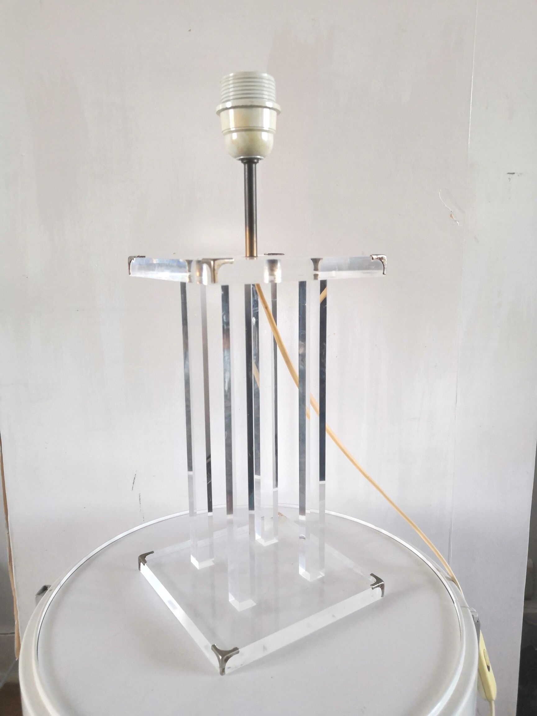 Lamp base design David Lange model Crystal 70s