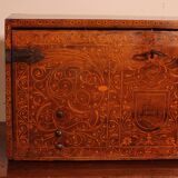 Renaissance Bargueno in Walnut and Fruitwood Marquetry - 16th Century