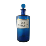 Bottle, pharmacy bottle in blue blown glass