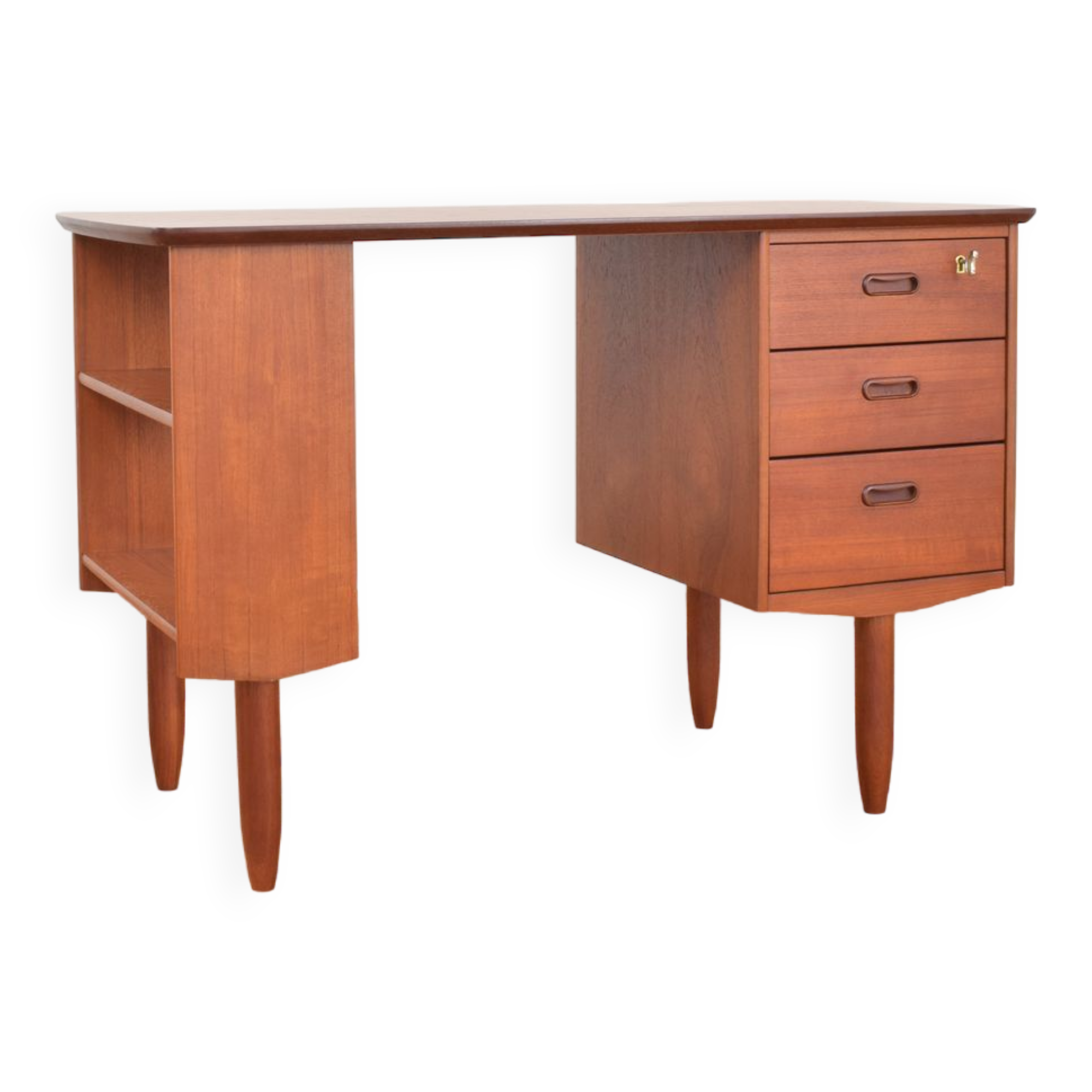 Mid-Century Danish Teak Desk, 1960s.