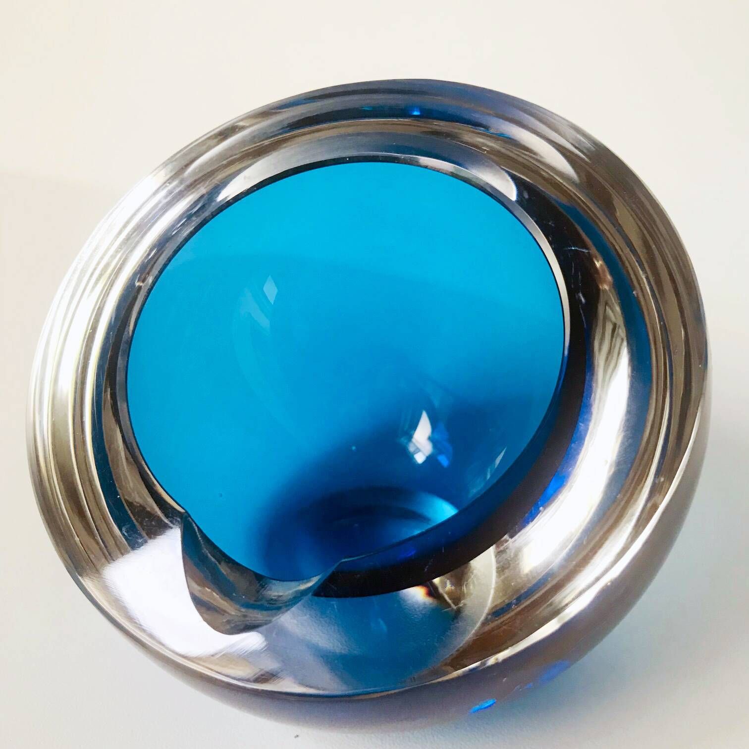 Vintage Ashtray • Crystal • Saint Louis • Space Age • 1960-70
