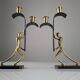 Art Deco Bronze Candelabra Pair by Karl Hagenauer, 1930s