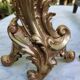 Pair of gilded bronze andirons Louis XV