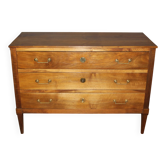 Directory chest of drawers in walnut, early 19th century