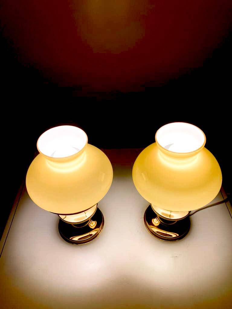 Art deco table lamps, Italy 1930s, set of two