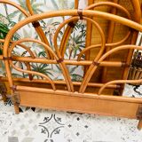 Vintage rattan bed