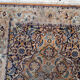 Vintage indian carpet tabriiz handmade 60cm x 177cm 1970s