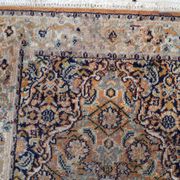 Vintage indian carpet tabriiz handmade 60cm x 177cm 1970s