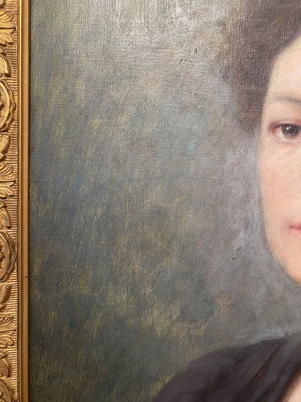 Portrait of a young woman, signed H Mouthier (1880-1975) and dated 1907