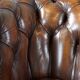 Chesterfield sofa in old cowhide 2.5 seats