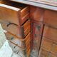 Commode semainier ancien plateau marbre style louis xvi