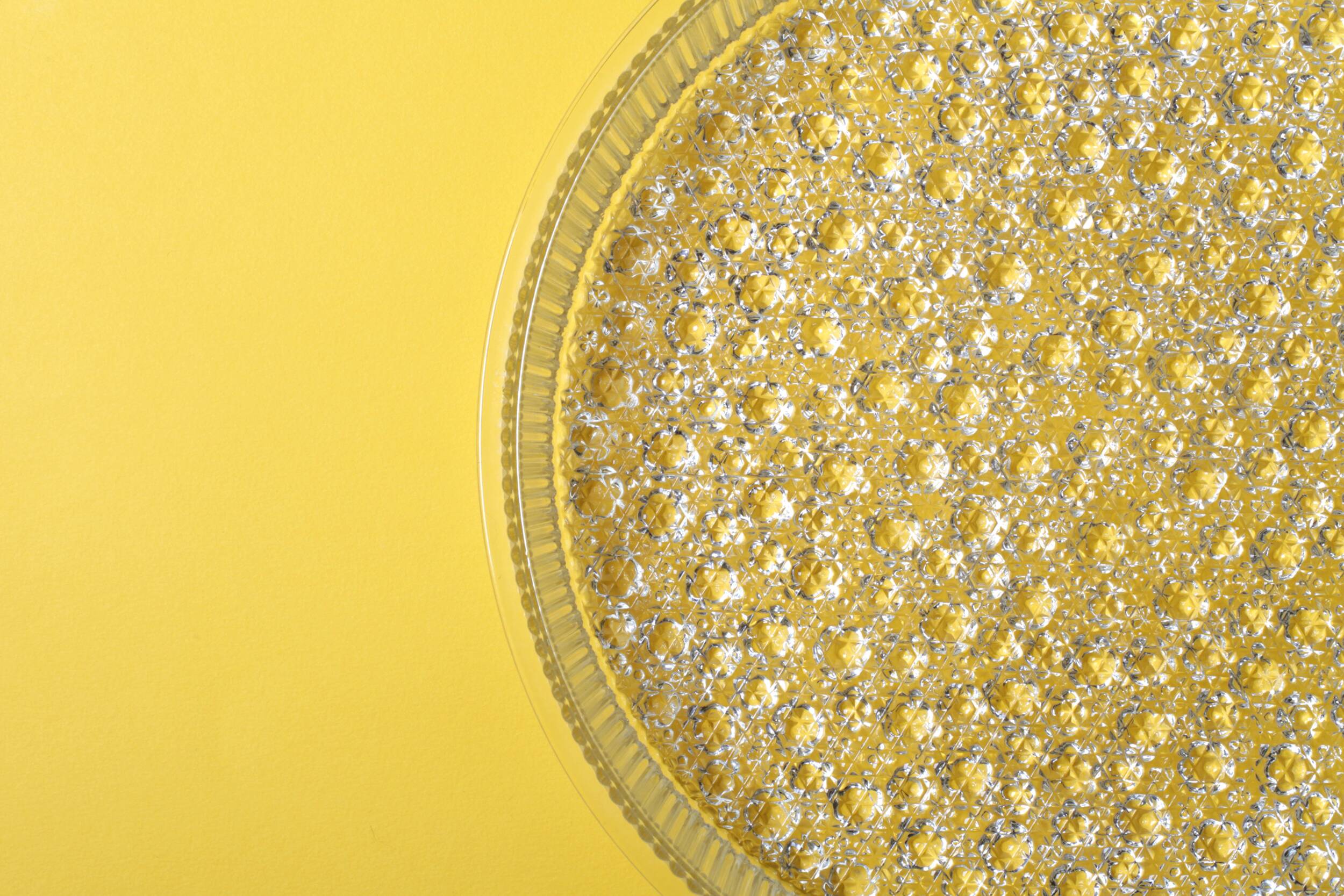 Large Vintage Pressed Glass Fruit Bowl / Rare Clear Glass Centerpiece