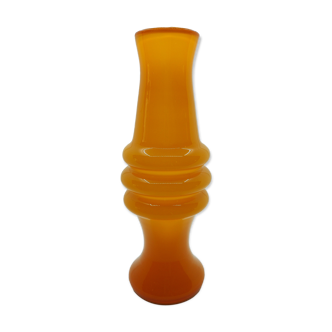 Vase en verre orange scandinave