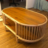 Rattan coffee table